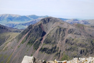 A view of Great Gavel—more commonly known today as Great Gable—from Scafell Pike. Photo: Nigel Chadwick, Wikimedia Commons.