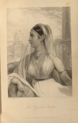 An Indian woman in bridal clothing