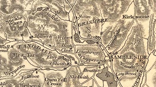 Detail from New Map of the District of the Lakes