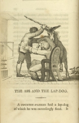 William Mulready, The Ass and the Lap-dog from Fables Ancient and Modern, Second Edition (1807);Courtesy of The New York Public Library.