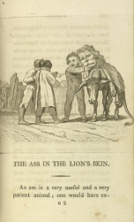 William Mulready, The Ass in the Lion's Skin from Fables Ancient and Modern, Second Edition (1807);Courtesy of The New York Public Library.