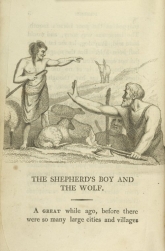 William Mulready, The Shepherd's Boy and the Wolf from Fables Ancient and Modern, Second Edition (1807);Courtesy of The New York Public Library.