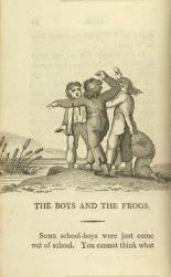 William Mulready, The Boys and the Frogs from Fables Ancient and Modern, Second Edition (1807);Courtesy of The New York Public Library.