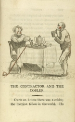 William Mulready, The Contractor and the Cobbler[*] from Fables Ancient and Modern, Second Edition (1807);Courtesy of The New York Public Library.