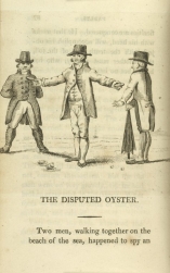 William Mulready, The Disputed Oyster from Fables Ancient and Modern, Second Edition (1807);Courtesy of The New York Public Library.