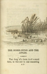 William Mulready, The Horse-Dung and the Apples from Fables Ancient and Modern, Second Edition (1807);Courtesy of The New York Public Library.