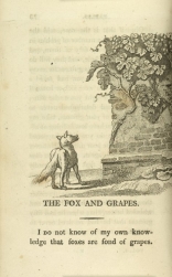 William Mulready, The Fox and the Grapes from Fables Ancient and Modern, Second Edition (1807);Courtesy of The New York Public Library.