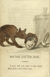 William Mulready, The Fox and the Mask[*] from Fables Ancient and Modern, Second Edition (1807);Courtesy of The New York Public Library.