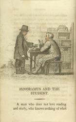 William Mulready, Ignoramus and the Student[*] from Fables Ancient and Modern, Second Edition (1807);Courtesy of The New York Public Library.