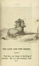 William Mulready, The Lion and the Mouse from Fables Ancient and Modern, Second Edition (1807);Courtesy of The New York Public Library.