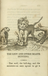 William Mulready, The Lion and the Other Beasts Hunting from Fables Ancient and Modern, Second Edition (1807);Courtesy of The New York Public Library.