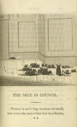 William Mulready, The Mice in Council from Fables Ancient and Modern, Second Edition (1807);Courtesy of The New York Public Library.