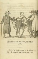 William Mulready, The Miller, His Son, and His Ass from Fables Ancient and Modern, Second Edition (1807);Courtesy of The New York Public Library.