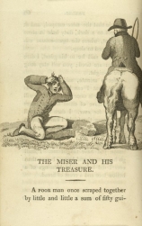 William Mulready, The Miser and His Treasure from Fables Ancient and Modern, Second Edition (1807);Courtesy of The New York Public Library.