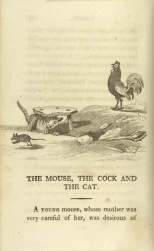 William Mulready, The Mouse, The Cock and the Cat from Fables Ancient and Modern, Second Edition (1807);Courtesy of The New York Public Library.