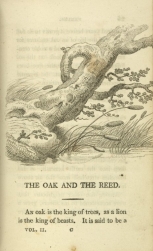 William Mulready, The Oak and the Reed from Fables Ancient and Modern, Second Edition (1807);Courtesy of The New York Public Library.