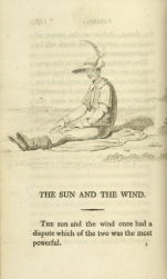 William Mulready, The Sun and the Wind from Fables Ancient and Modern, Second Edition (1807);Courtesy of The New York Public Library.