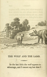 William Mulready, The Wolf and the Lamb from Fables Ancient and Modern, Second Edition (1807);Courtesy of The New York Public Library.