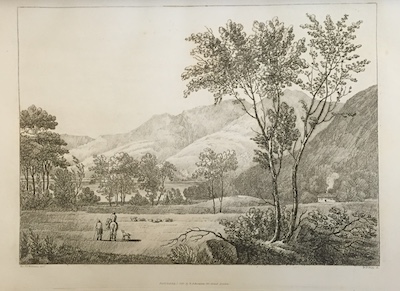 Figure 3: One of the engraver’s proofs sent to Wordsworth to inform his descriptions. The published version of this image appeared in the July number of Select Views as Bassenthwaite Lake. (Courtesy: Wordsworth Trust)