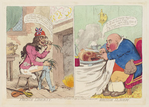 French Liberty. British Slavery. London:
                        Pubd. by H. Humphrey, December 21, 1792. With the permission of the
                        National Portrait Gallery.