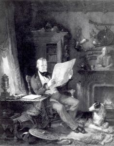 John Burnet (after William Allan). Sir Walter Scott in his Study (1831). Private Collection.