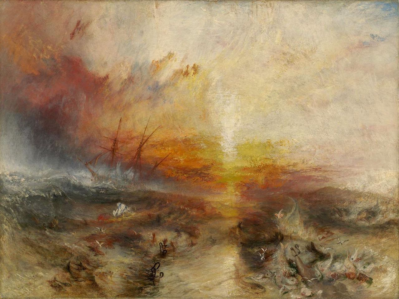 Figure 2: Slave Ship (Slavers Throwing Overboard the Dead and Dying, Typhoon Coming On), by J. M. W. Turner