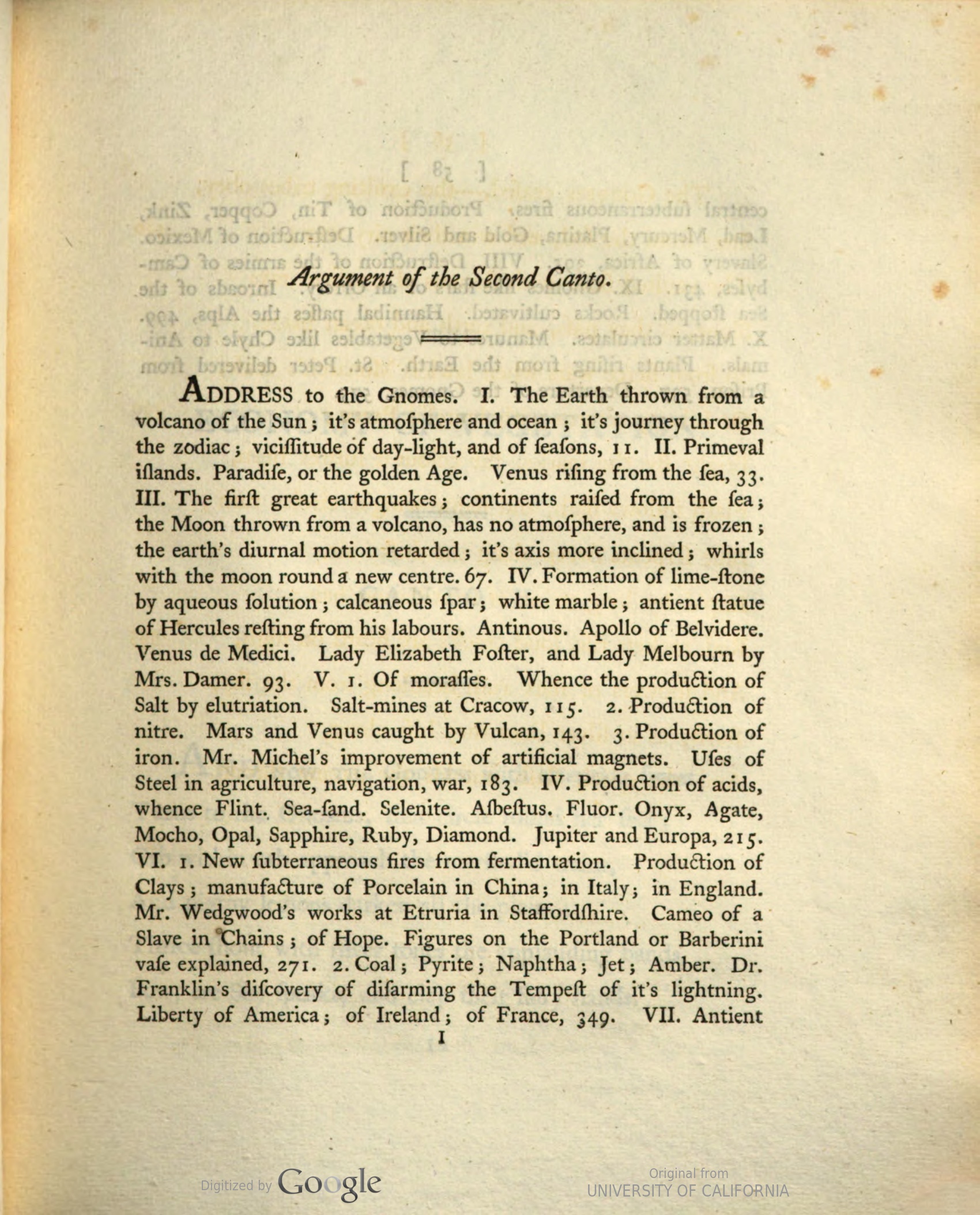 Figure 1: “Argument of the Second Canto