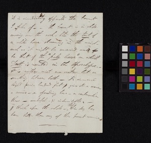 MS. 43350 f. 5v. Manuscript journal of a tour of the Alpines by Byron (1816).
                        Entry for 22 September 1816
