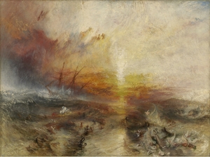 J. M. W. Turner, Slavers Throwing Overboard the Dead and Dying: Typhon Coming On, R. A. 1840, o/c. Photograph © [2011] Museum of Fine Arts, Boston.