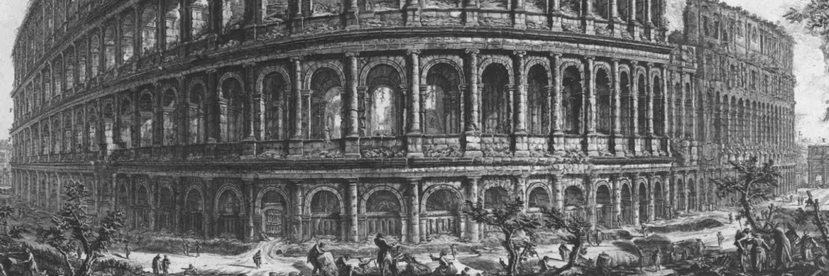 Etching of the Collosseum