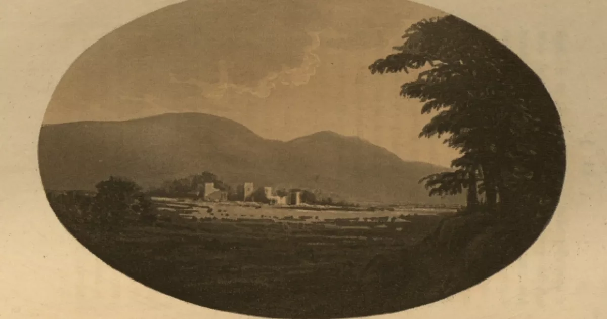 View of Abergavenny Castle 