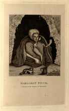 Margaret Finch, the queen of the Gypsies, in a cave