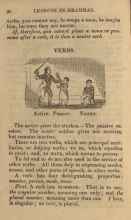 A page of a grammar lesson about verbs