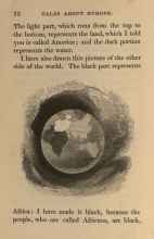 A page of text with an image of the world