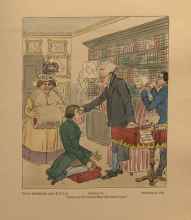 Doctor studying man's skull